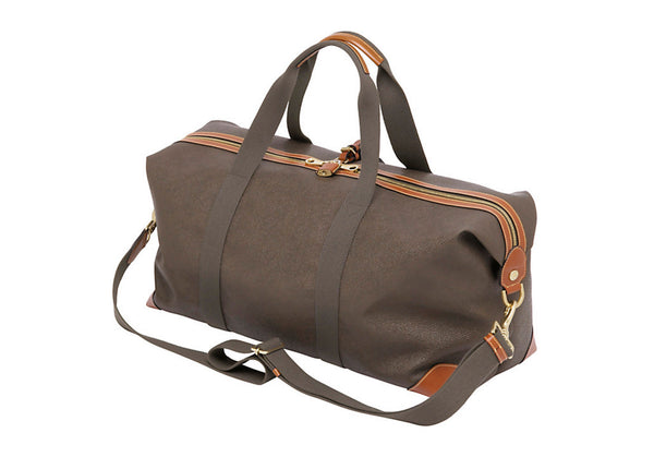 Mulberry Scotchgrain Medium Clipper Holdall, Mole/Cognac